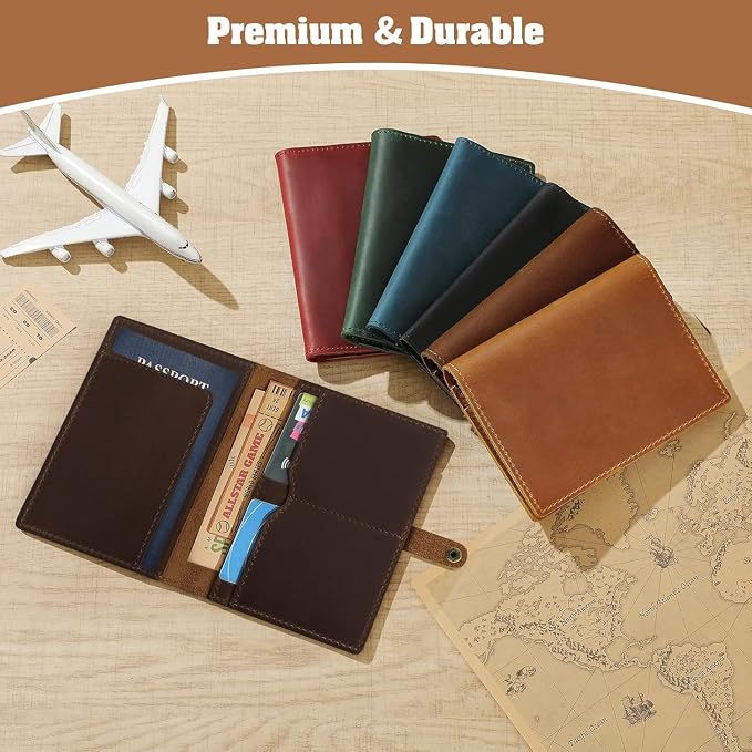 Jack&Chris Genuine Leather Passport Holder