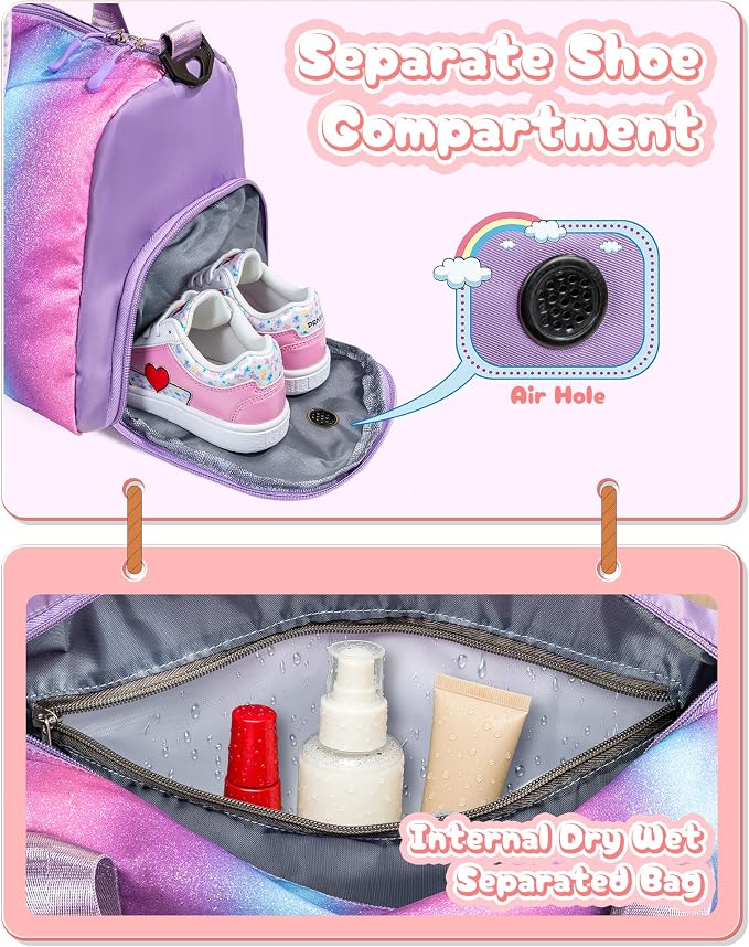 Dorm Room Essentials for Girls-Girl Gym Bag