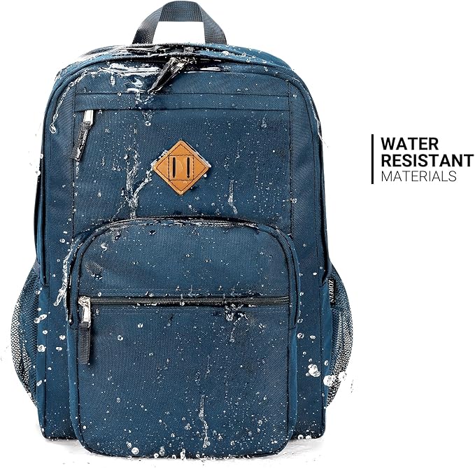 ZORFIN 26L Backpack for College, and Travel: Water Resistant Bookbag