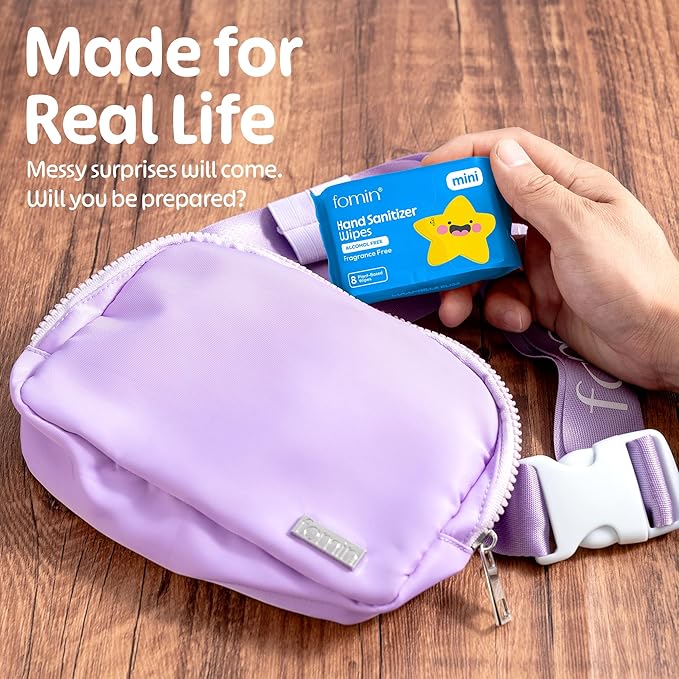Fomin Mini Hand Sanitizer Wipes 8 Pack