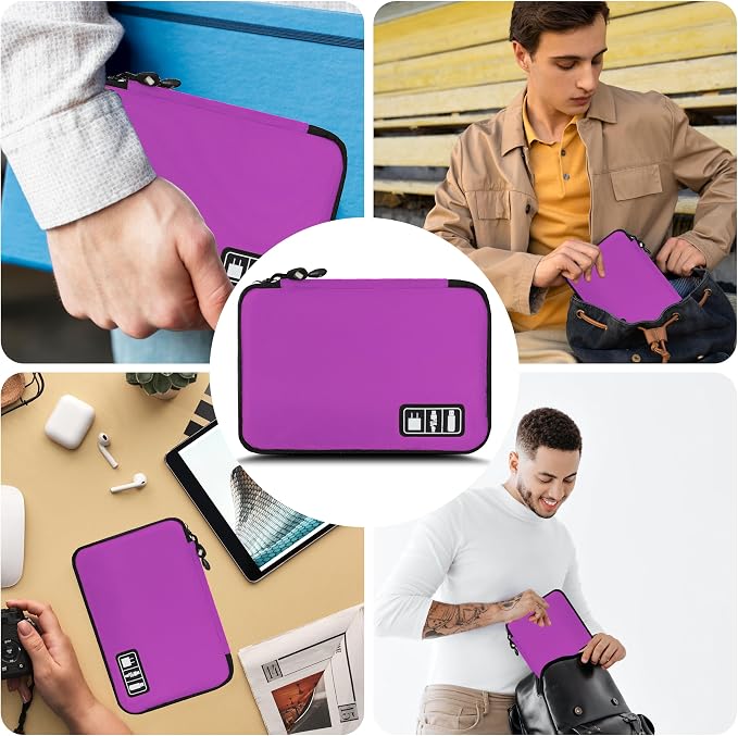 Electronics Organizer, Travel Cord Organizer Pouch, Portable Cable Organizer