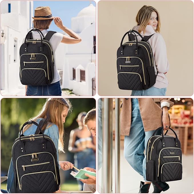 Laptop Backpack for Women Men, School Backpacks for Teens Girls Boys, 17.3 Inch