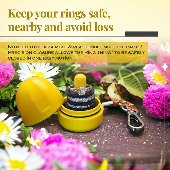 RING THING - Ring Holder Keychain, Jewelry Organizer and Storage, Portable