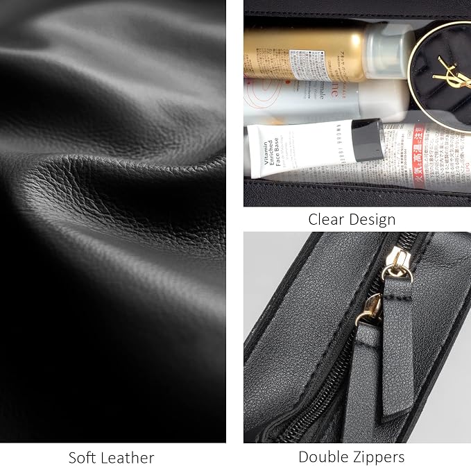 LETGO Clear Makeup Bags, TSA Approved Toiletry Bag