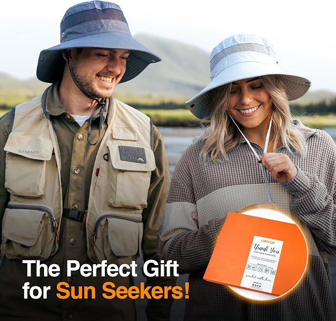 GearTOP Safari Sun Hat for Men and Sun Hats for Women UV Protection UPF 50+