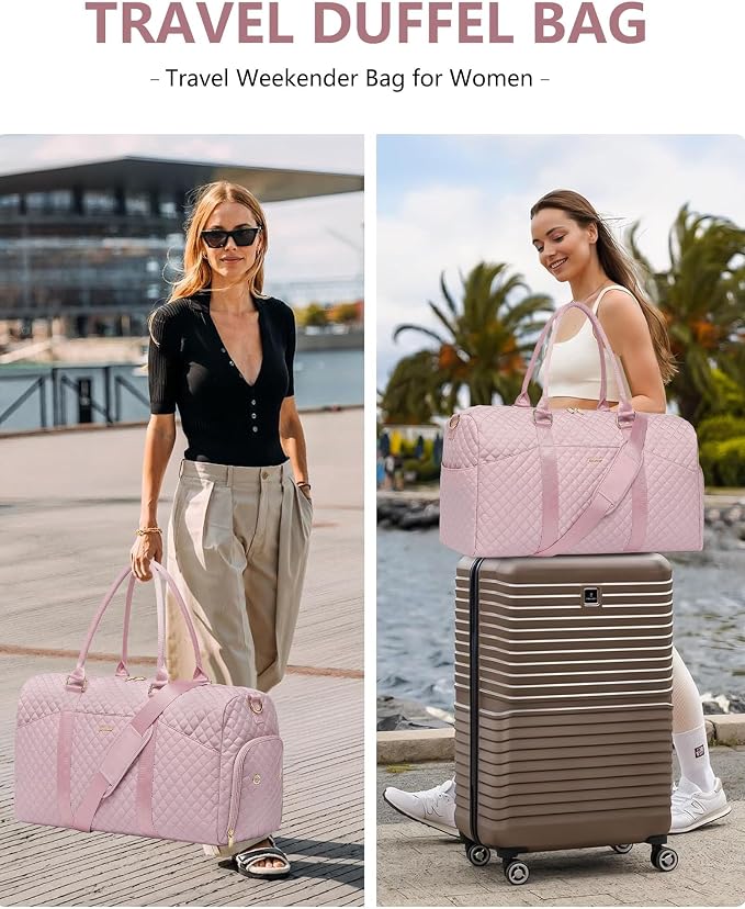 Women Duffle Weekender Travel Bag: Large Duffel Bags