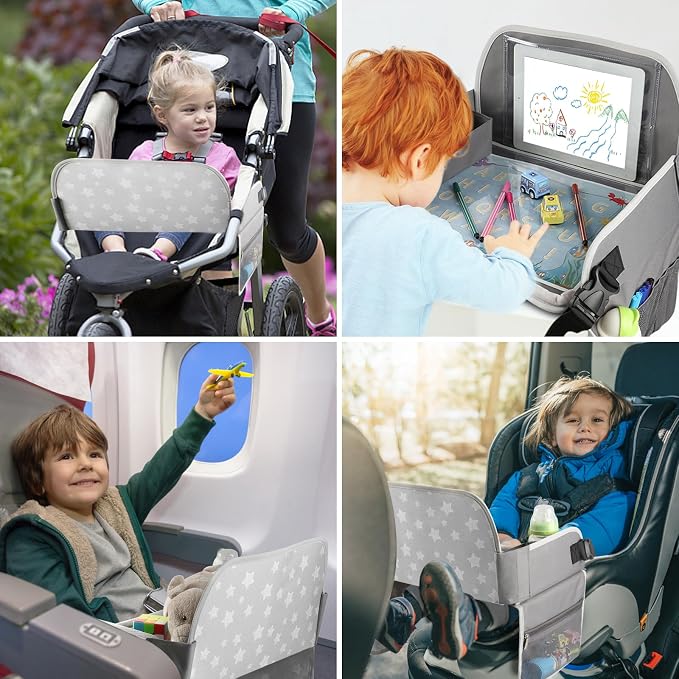 MENZOKE Kids Travel Tray Car Seat Tray