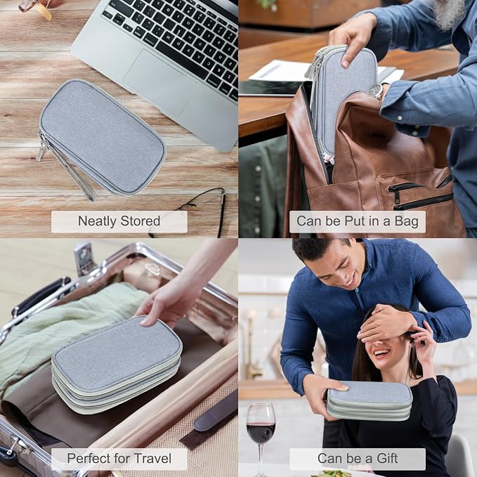 FYY Electronic Organizer, Travel Cable Organizer Bag Pouch Electronic