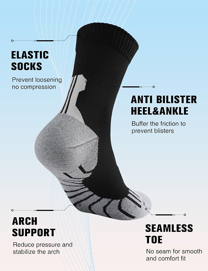 Compression Crew Running Socks: Athletic Socks