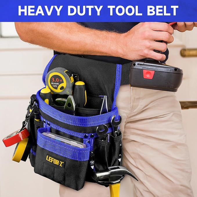 Tool Belt, Magnetic Tool Pouch, 14-Pockets Tool Belts