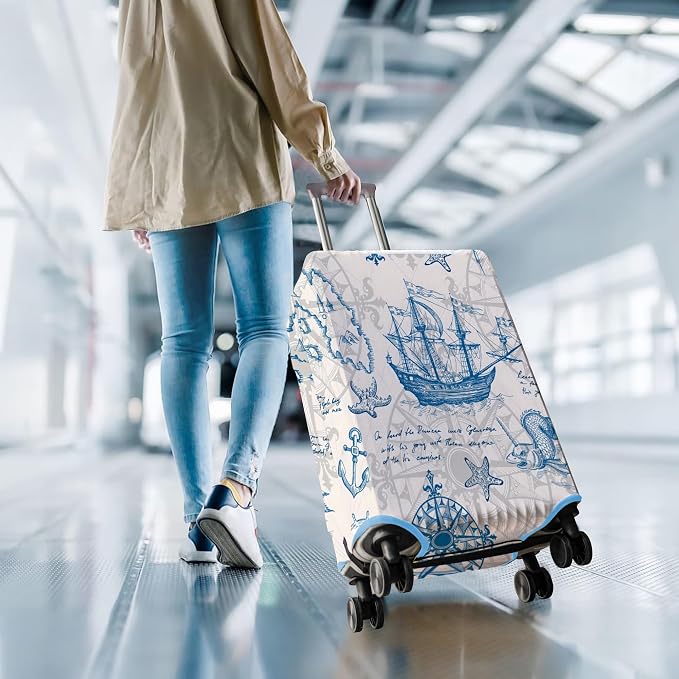 Travel Luggage Cover Suitcase Protector Fits 18-32 Inch Wheel Covers