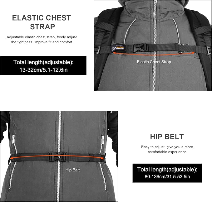 MOUNTAINTOP Hiking Backpack, 30L Camping Backpack, Men Women Hiking Daypack