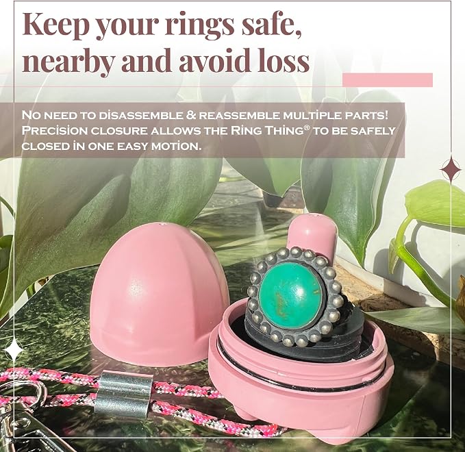 Ring Holder Keychain, Jewelry Organizer and Storage, Portable Waterproof Ring