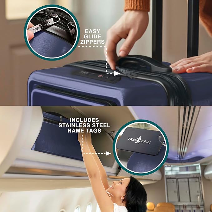 Luggage Sets 3 Piece, 22 Inch Carry on Luggage and 24 Inch Suitcases