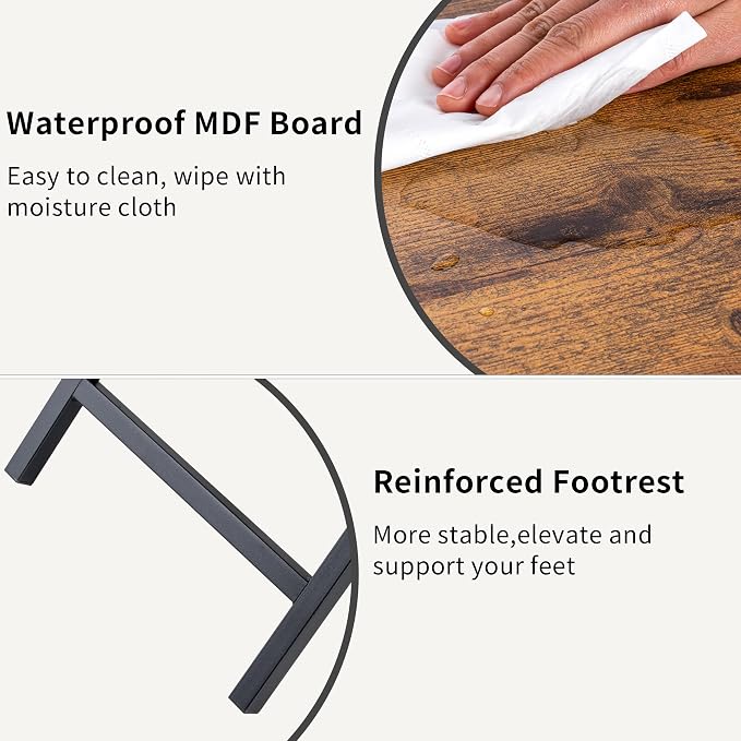 Foldable TV Trays, Small Folding Table, TV Trays Set of 2, TV Dinner Tray