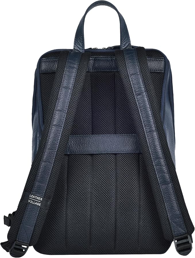 LEATHER VILLAGE Leather Laptop Backpack