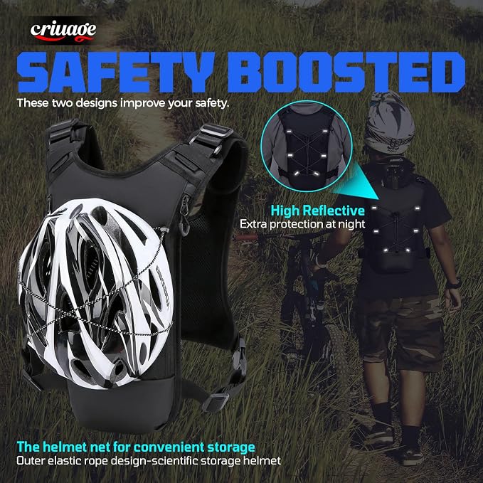 USA Original Patent Running Hydration Vest Backpack, Lightweight Chest Pack