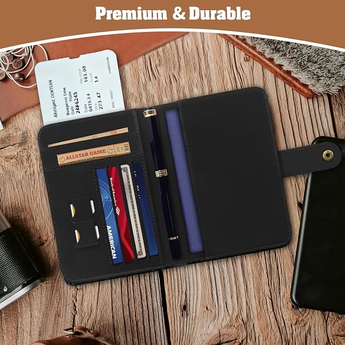 Jack&Chris Genuine Leather Handmade Passport Holder