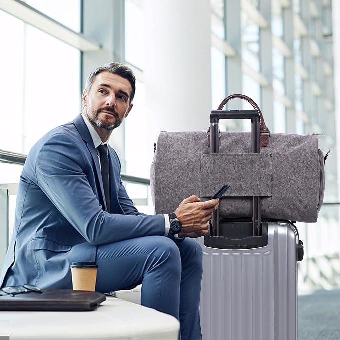 seyfocnia Convertible Travel Garment Bag, Carry on Garment Duffel Bag