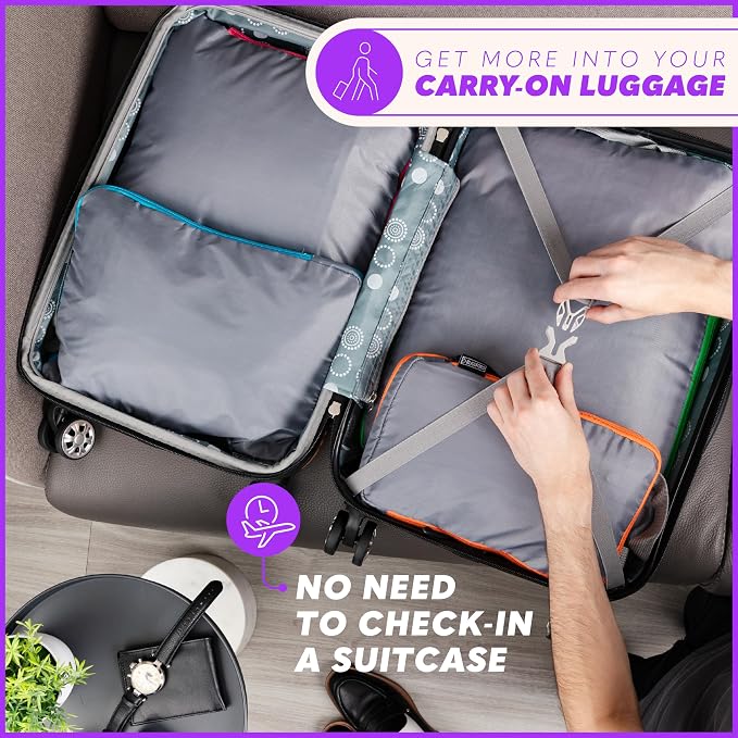 Compression Packing Cubes Travel, 4 Set/6 Set Packing Cubes