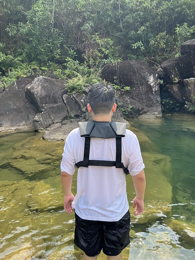 Adult Automatic Inflatable Kayak Vest PFD,Water Sports Vest for Boating Fishing Kayaking SUP Paddleboarding(fit Weight Below 330 lbs)