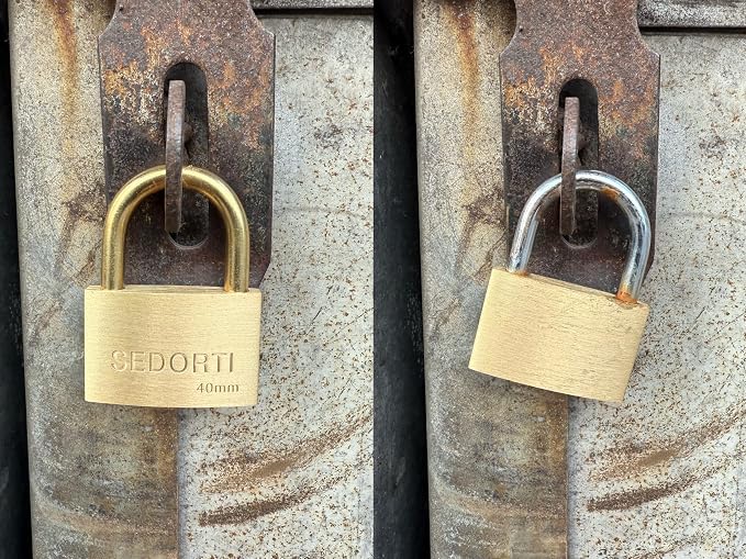 Rust Proof Lock, Solid Brass Padlock