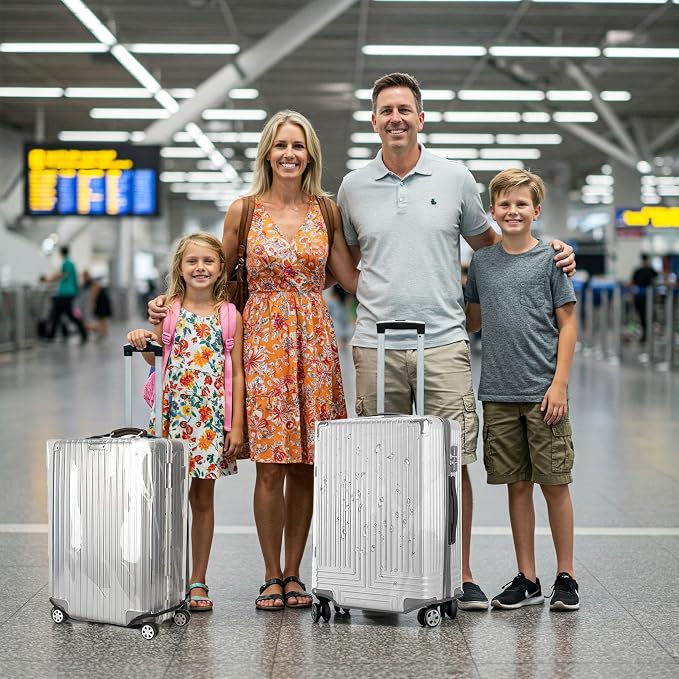 24 Inch Clear PVC Luggage Cover Protectors Suitcase Covers