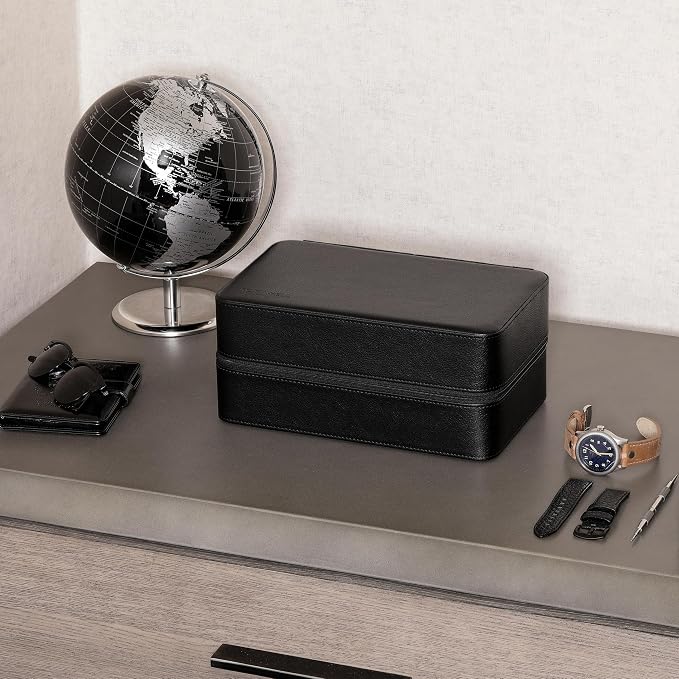ROTHWELL 8 Watch Travel Case Storage Organizer