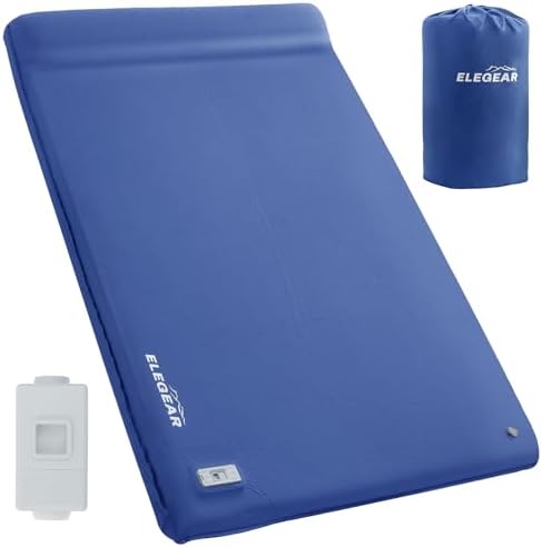 Elegear Self Inflating Sleeping Pad with Electric Pump 3.15" Memory Foam