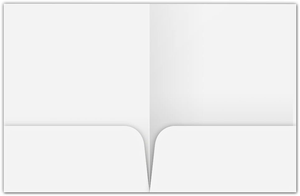 JAM PAPER Custom Printed Semi-Gloss Folders with Round Corner Pockets - Personalized Logo & Text - 12pt C1S - White - 250/Pack