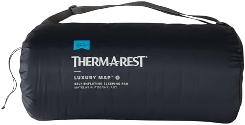 Therm-a-Rest LuxuryMap Self-Inflating Foam Camping Sleeping Pad, Regular - 20 x 72 Inches