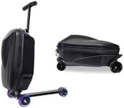 20" Scooter Suitcase for Kids, 2-in-1 Ride On Luggage