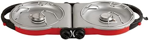Coleman Fold ‘N Go 2-Burner Propane Stove, Dual Adjustable Burners with 20,000 BTUs of Power & InstaStart Ignition, Great for Camping, Tailgating, Grilling, & More