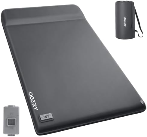 OGERY Self Inflating Sleeping Pad with Electric Pump, Memory Foam