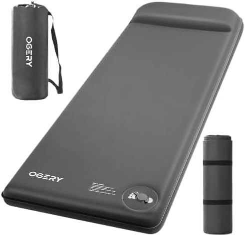 OGERY Self-Inflating Sleeping Pad, 3" Memory Foam Camping Mattress