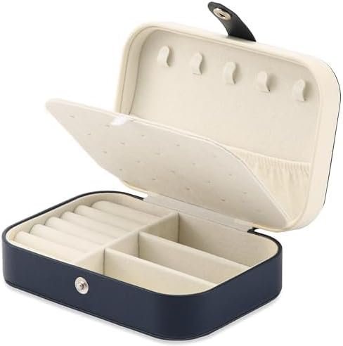 Travel Jewelry Box, PU leather Small Jewelry Organizer
