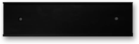 10 x 2 Wall or Door Nameplate Holder with Clear Plastic Insert - Pack of 10 (Black)
