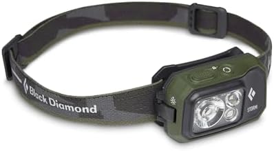 BLACK DIAMOND Storm 450 Headlamp, AAA Powered, Dimmable, BD Dark Olive