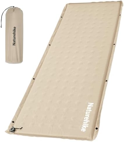 Naturehike Connectable Self Inflating Sleeping Pad, 1.18" Memory Foam Camping Pad, Backpacking Camping Mattress Pad for Tent, Travel, Car, Hammock