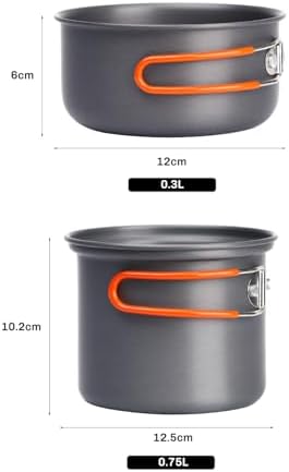 Fire-Maple Camping Pot Bowl Foldable Backpacking Solo Cooking Set