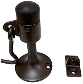 QCAA Solid Brass Door Stop, US10B ORB Oil Rubbed Bronze, Made in Taiwan