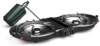 Coleman Fold ‘N Go 2-Burner Propane Stove, Dual Adjustable Burners with 20,000 BTUs of Power & InstaStart Ignition, Great for Camping, Tailgating, Grilling, & More