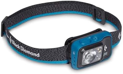 BLACK DIAMOND Spot 400 Headlamp, AAA Powered, Dimmable, Waterproof, BD Azul