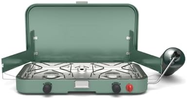 Coleman Cascade 222 2-Burner Camping Stove, Portable Cooktop with 22,000 BTUs, Matchless Lighting, & Dual Wind Guards, Great for Outdoor Cooking, Camping, Tailgating, Grilling, BBQs, & More