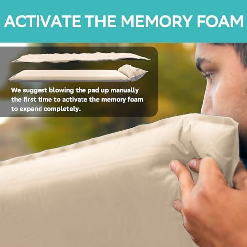 Clostnature 3in Lightweight Self Inflating Sleeping Pad for Camping