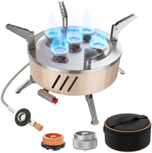 5 Burner Portable Propane Camping Stove