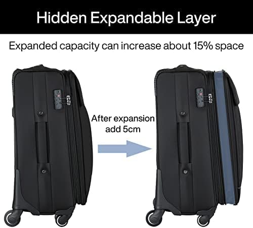 Hanke 24 Inch Expandable Luggage Large Suitcases