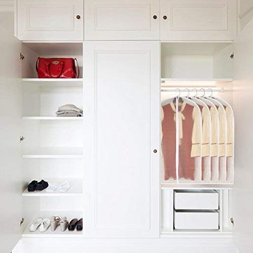 Garment Bags for Hanging Clothes 24'' x 40'' Suit Hanging Garment Bags White