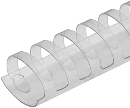 TruBind 45mm (1-3/4 in.) Comb Binding Spines | 11 in. Length for Letter Size or Smaller Projects | Standard 19-Ring Rectangular Holes | Clear | 375 Sheet Binding Capacity | 50 Pack