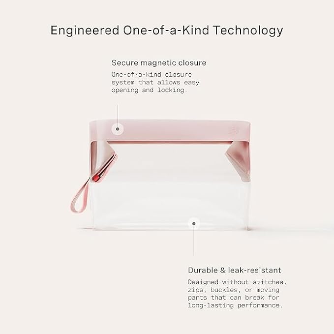 Cadence Parcel - Clear Kit - Durable and Leak-Resistant Travel Toiletry Kit -